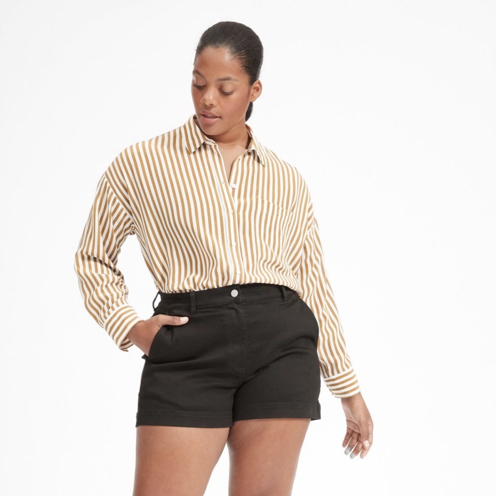 COPY - Everlane clean silk oversized shirt